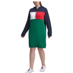 Tommy Hilfiger Colorblocked Hoodie Dress